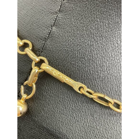 Vintage Coro Necklace & Earrings Set With Yellow Marbled Design - Picture 7 of 8